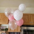 thumbnail image 3 of Globo HILAVO con lazo rosa, 30 cm, rosa pastel claro, para fiesta, 3 of 9