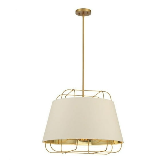 6 Light Pendant in Transitional Style 24 inches Wide By 18 inches High-Brass Finish Bailey Street Home 79-Bel-4365447