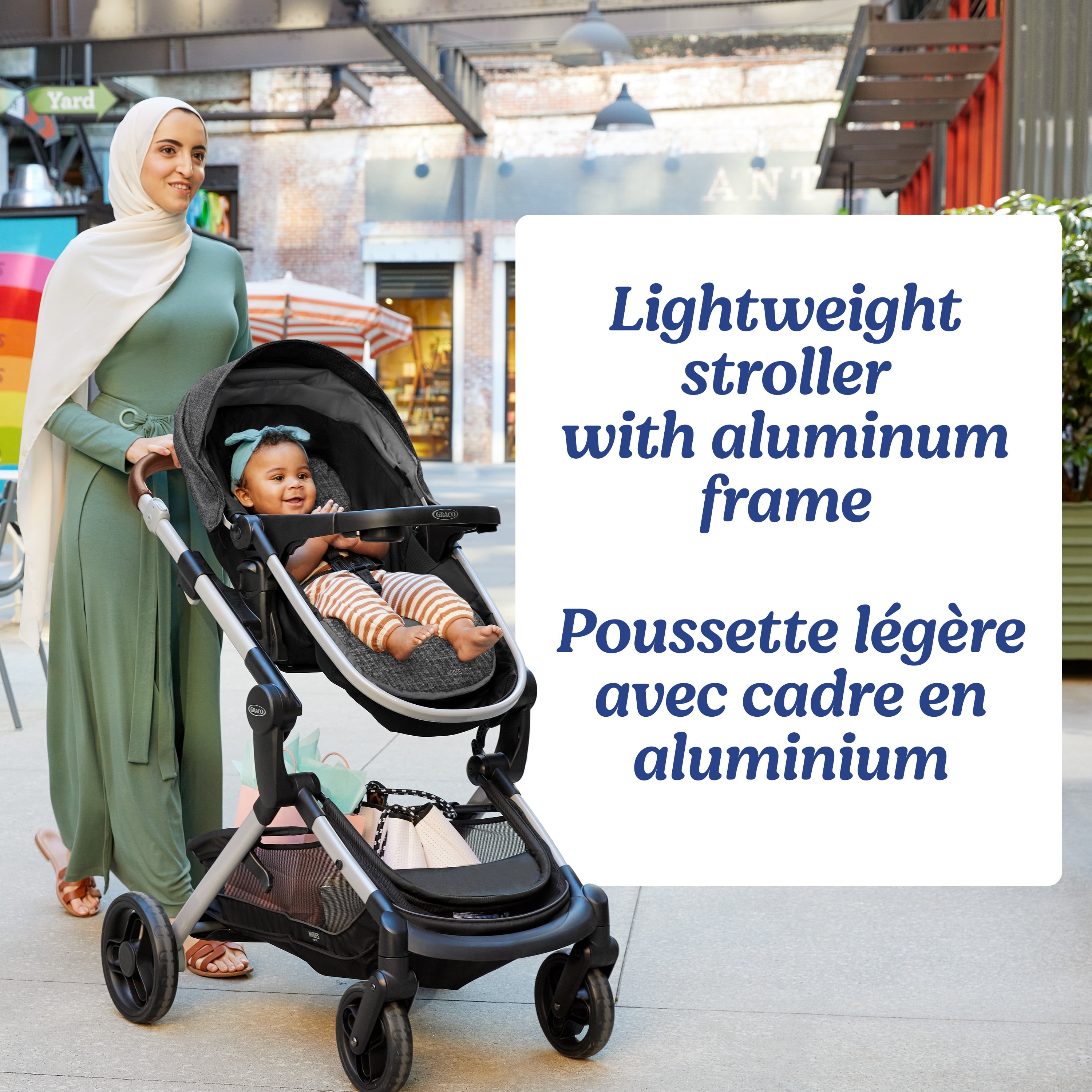 Graco Modes Nest Travel System, 3-in-1 Baby Stroller and Infant Car Seat Combo, Rear-Facing from 1.8-16 kg (4-35 lb)