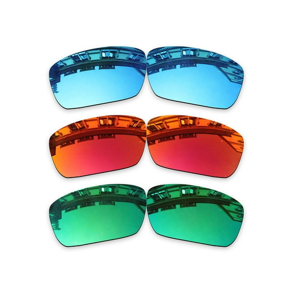 Vonxyz 3 Pack Polarized Replacement Lenses for Oakley Fuel Cell OO9096 Sunglasses