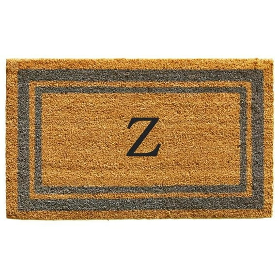 Calloway Mills Periwinkle Border 18" x 30" Monogram Outdoor Doormat (Letter Z)