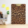 thumbnail image 6 of FMSHPON Leopard Print Clipboard Hardboard Wood Nursing Clip Board and Pull for Standard A4 Letter 13x9 inches, 6 of 7