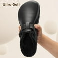 thumbnail image 6 of Womens Lined Clogs Winter Fleece Breathable Walking Garden Shoes Warm Non-Slip Mule Footwear, 6 of 7
