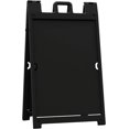 thumbnail image 3 of Plasticade Signicade Deluxe A Frame Durable Folding Double Sided Portable Sidewalk Curb Sign Display with Quick-Change System, Black, 3 of 17