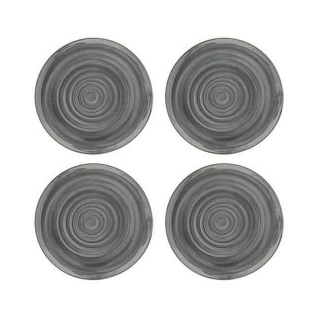 Godinger 12430 Assiette à Dîner en Mélamine Tourbillon de 11 Po - Lot de 4