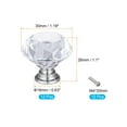 thumbnail image 2 of 30mm Crystal Knobs Drawer Diamond Shaped Transparent 12 Pack, 2 of 5