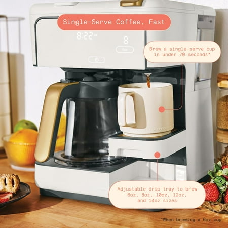 Beautiful Multi-Brew 12-Cup Programmable Drip & Single-Serve Coffee Maker. ( Black)
