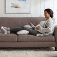 thumbnail image 3 of Boppy Total Body Pillow with Easy-on Removable Pillow Cover in Gray Scattered Leaves for Full-body Support, Body Pillow for Pregnancy and Postpartum Positioning, 3 of 7