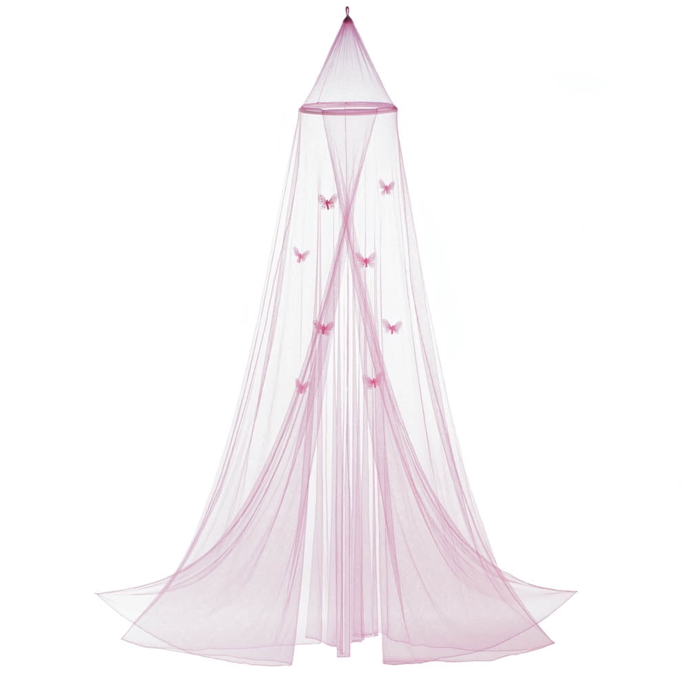 baby pink bed canopy