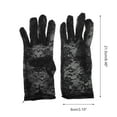 thumbnail image 3 of Unique Bargains 1 Pair Sunblock Mittens Floral Lace Sun Block Driving Gloves for Women Black, 3 of 5