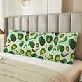 thumbnail image 6 of Lsque Green Avocado Body Pillow Case Cover,Ultra-Soft Microfiber Bed Pillow Cases 20x54 inches,Elegant Bedding,Breathable Durable Pillow Cover with Envelope Closure, 6 of 8