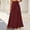 Wine wide leg palazzo pants for women a1, variant on Cagogo Women's Wide Leg High Waisted Flowy Solid Boho Midi Pants Vacation Casual Palazzo Trousers Beach Summer Lounge Cropped Pants Fashion Beachwear, White XL