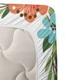 thumbnail image 6 of Ambesonne Easter Fitted & Top Sheet Set with Shams, Pastel Bunny Flowers Cartoon, Coral Beige, 6 of 7