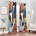 thumbnail image 6 of Horses Blackout Curtain Panels Drapes Privacy Assured with Light Filtering Curtains for Living room Bedroom Bathroom Window, 6 of 6