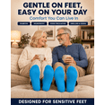 thumbnail image 3 of Special Essentials 6 Pairs Women's Non-Binding Diabetic & Circulator Ankle Socks - Comfortably Soft, Moisture-Wicking Cotton Assorted Multicolors, 3 of 7