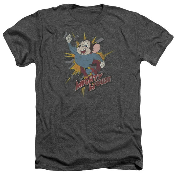 Mighty Mouse - Break Through - Heather Short Sleeve Shirt - X-Large