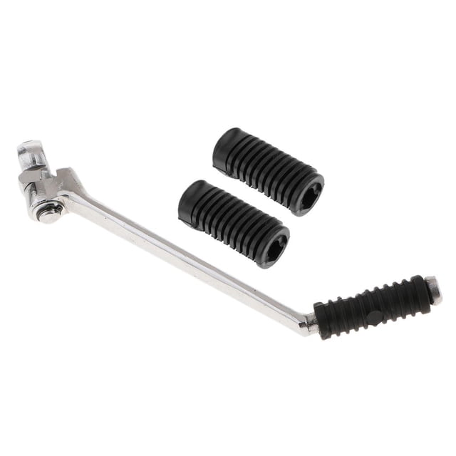 Palanca de Arranque de Motocicleta Y Cubierta de Goma para Estriberas para CG125 Sharpla Palanca de arranque Kickstart