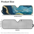 thumbnail image 5 of Uorisanigo Windshield Sun Shade for Jeep Wrangler, Blue Marble Car Sunshade Blocks UV Rays, Shade Heat Shield Compatible with Jeep Wrangler TJ JK JL 2/4 Door, 5 of 7