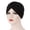 Black, variant on Women Lady Soft Cotton Stretchy Turban Hat Candy Color Beanie Hat Head Wrap Caps