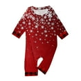 thumbnail image 3 of Onlypjs Matching Family Christmas Pajamas Set for Men, Women and Couples – Red Snowflake Tops & Plaid Pants Holiday Sleepwear, 3 of 5
