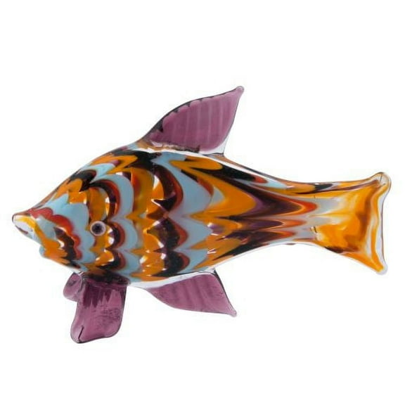 Beachcombers Sm. Colorful Fish Glass Art