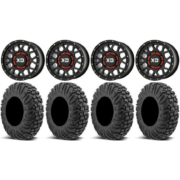 KS135 Grenade 14" Wheels 28" MotoVator Tires Kawasaki Mule Pro FXT