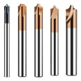thumbnail image 7 of 4 Flute Solid Tungstenic Metal End Mill Coating Milling Cutter Deburring Tool, 7 of 7