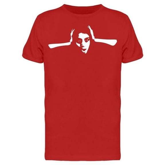 Screaming Frightened Woman T-Shirt Men -Image by Shutterstock, Male Medium