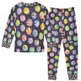 thumbnail image 2 of FORMRS Long Sleeve Top and Pants Pajama Set for Niños 2-Piece Sleepwear, Sizes 18M-8Y, Colorful Candies, 2 of 6