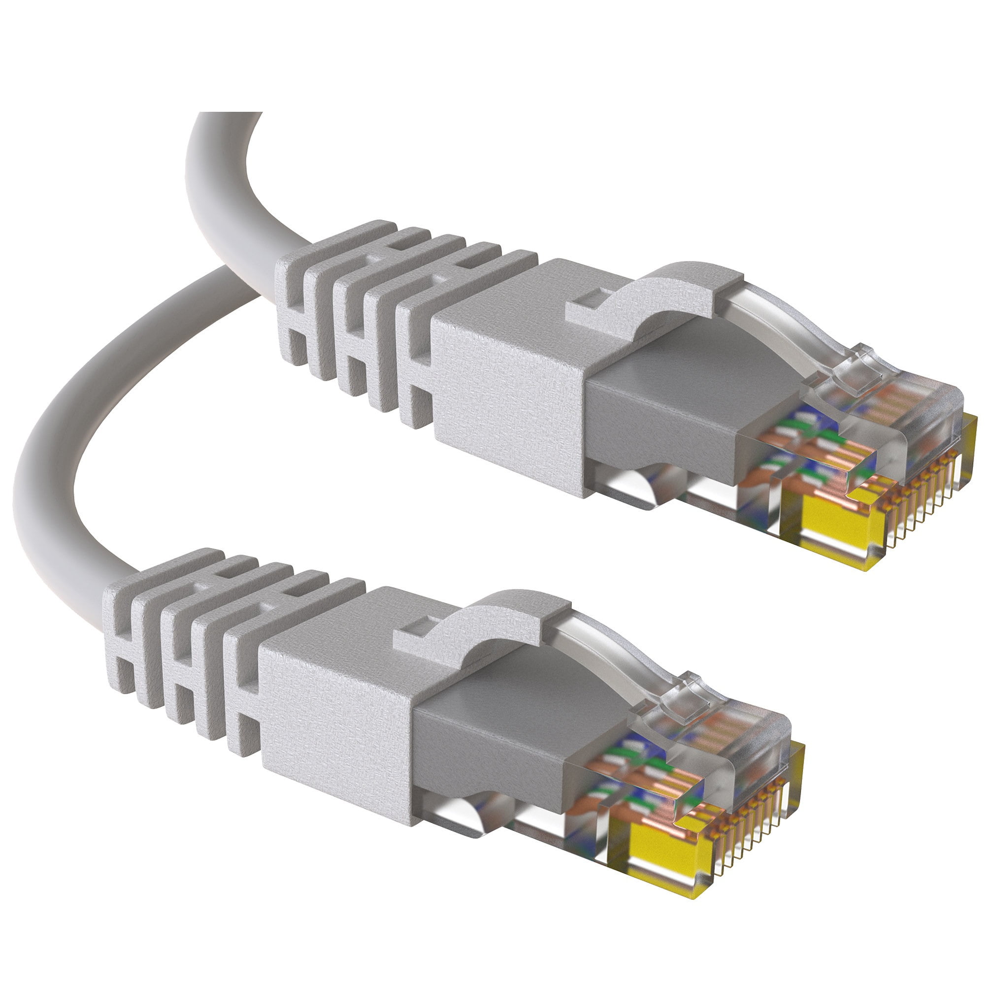 0.6 Foot Maximm Cat6 Snagless Ethernet Cable UL Listed 20 Pack Cable Ties Included White - - Pure Copper 0.6 Foot Maximm Cat6 Snagless Ethernet Cable UL Listed 20 Pack Cable Ties Included White - - Pure Copper