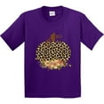 thumbnail image 3 of Inktastic Cheetah Print Pumpkin Youth T-Shirt, 3 of 5