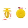 thumbnail image 2 of 80pcs Yellow Car Trim Panel Plastic Rivets Clips Bumper Fender Fasteners, 2 of 2