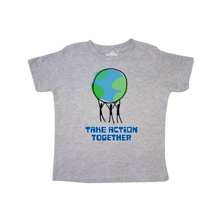

Inktastic Take Action Together Save the Planet Gift Toddler Boy or Toddler Girl T-Shirt