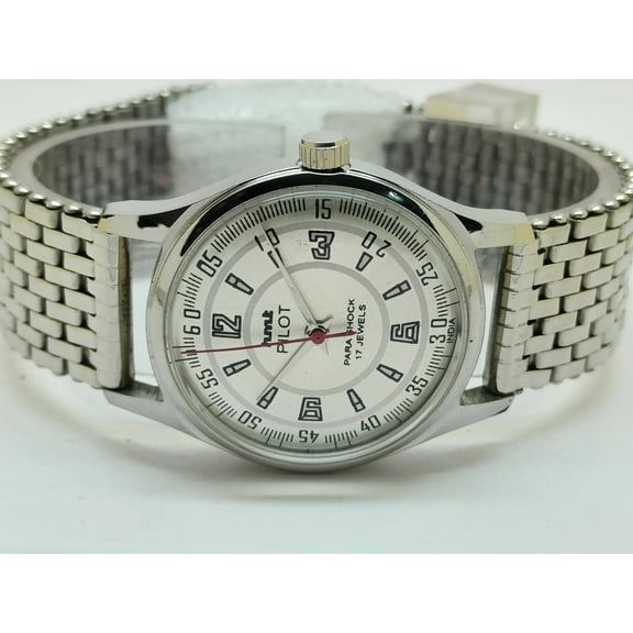 Hmt Pilot Mechanical Hand Winding Vintage Wristwatch For Men