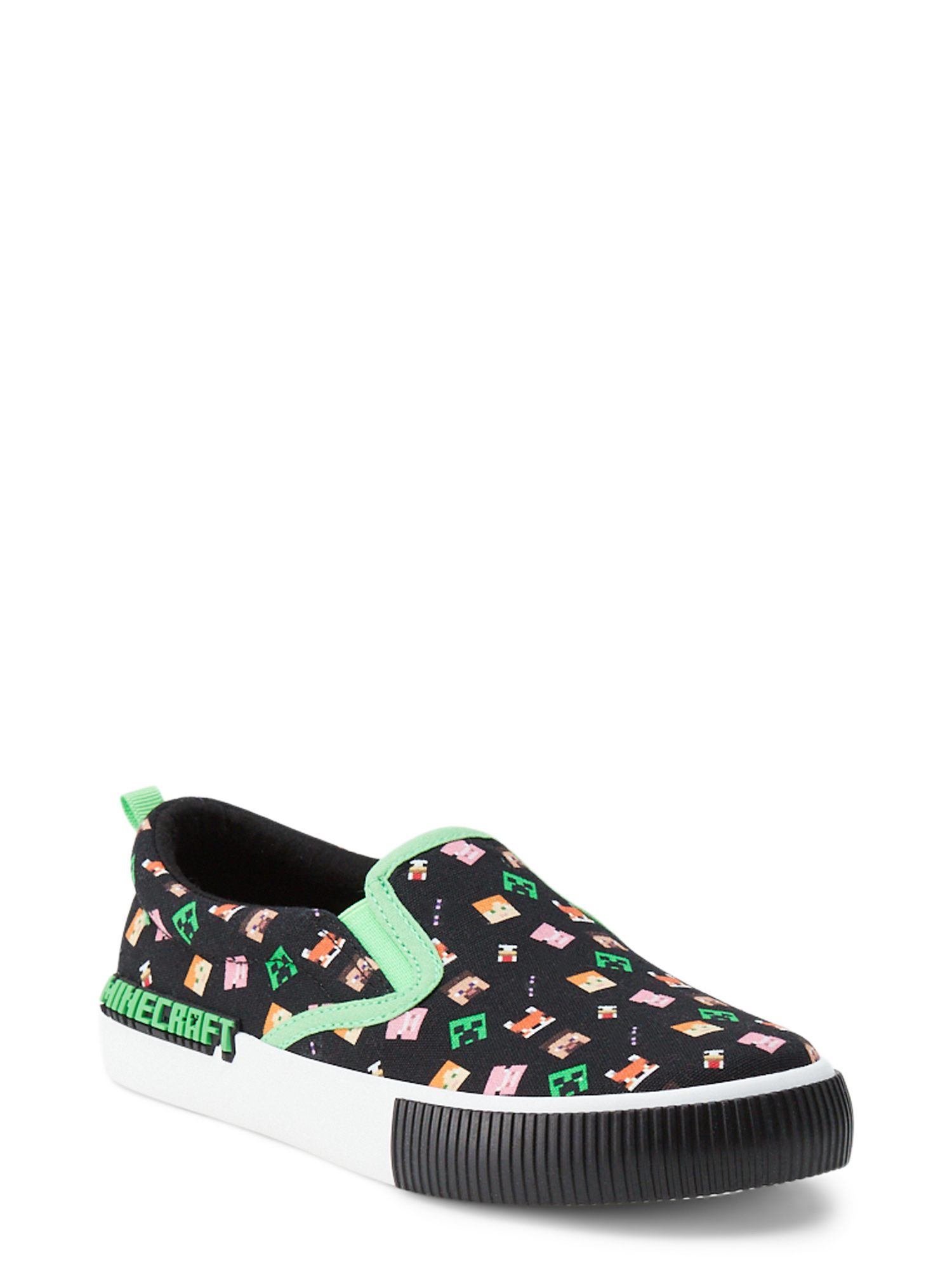 Minecraft Kids' Slip-On Sneakers, Colorful Character Print photo 1