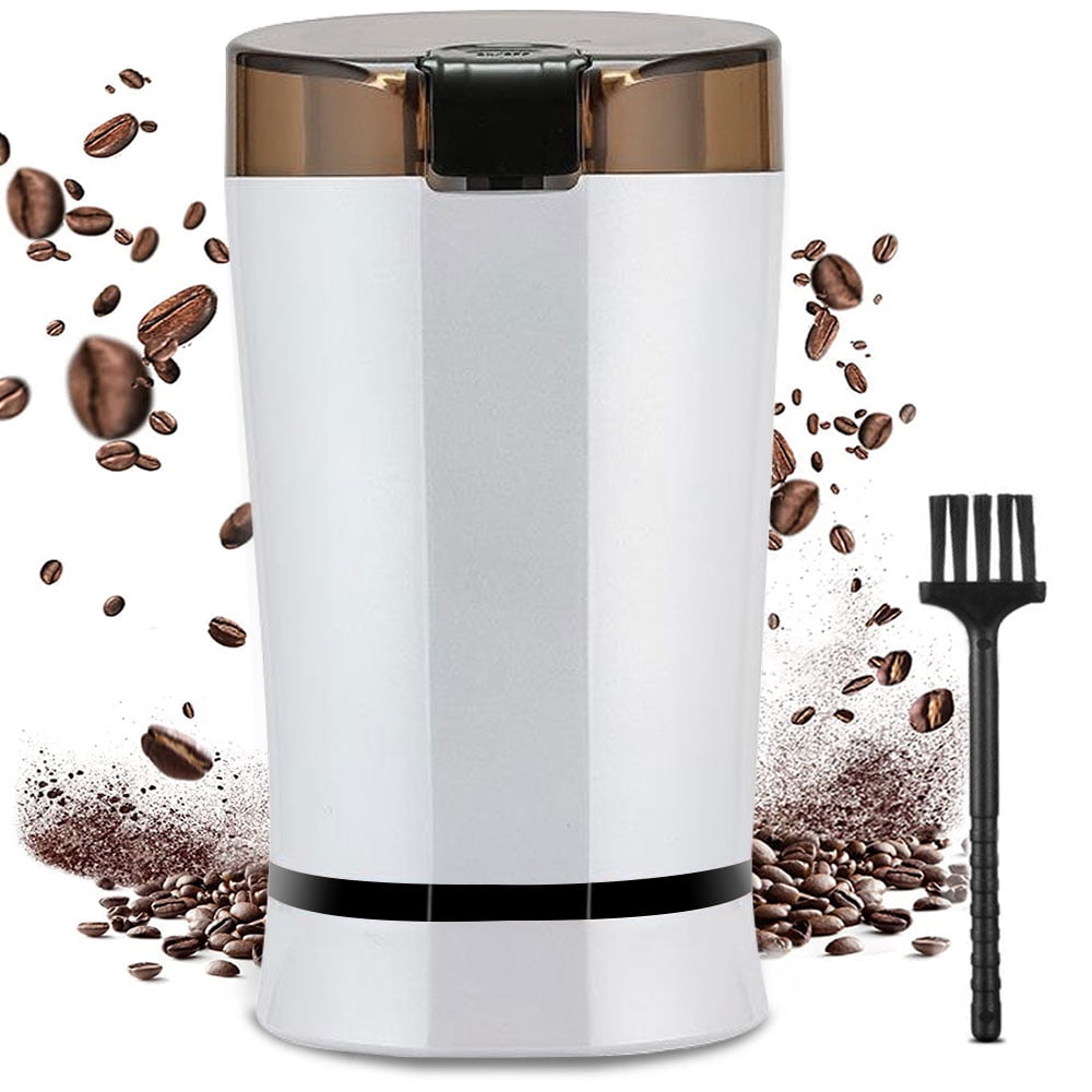 SUGARDAY Coffee Grinder Spice Grinder Electric With Stainless Steel Blades 1.69oz Capacity With Cleaning Brush