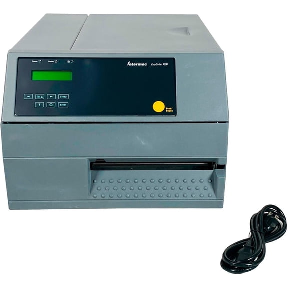 Restored Intermec EasyCoder PX6i Thermal Transfer Barcode Label Printer  USB, LAN, Serial, Bundle with Power Cable, P/N: PX6B010000300020 (Refurbished)