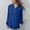 Blue plus size v neck blouse a1, variant on Women Plus Size V Neck Long Sleeve Button Down Tops Casual Basic Pullover Blouses for Fall Winter Solid Cozy Oversized Shirts Loose Fit Fashion Tunic Tee, White 4XL