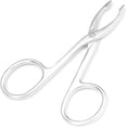 thumbnail image 6 of ACDANC 2 Pieces Tweezers Scissor Handle Straight Tip Scissor Shaped Eyebrows Tweezers for Hair Plucker Remover Facial Hair Eyebrows Care (Silver and Black), 6 of 7