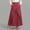 Skirts-317Wine, variant on Gamivast Skirts for Women Linen High Waisted Wrap Maxi Skirt Asymmetrical Long Skirt Elegant Skirt Work Office Skirt with Pockets for Business Casual Events Pink L