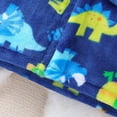 thumbnail image 5 of mgoYE Kids Little Boys Girls Cartoon Hooded Bathrobe Toddler Robe Pajamas Sleepwear(Blue,1-2 Years), 5 of 9