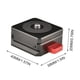 thumbnail image 2 of Quick Release System with Self-Locking Mechanism Quick Release Plate QR Plate V-Lock Assembly Kit for Stabilizer Tripod Slider, 2 of 9