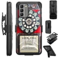 thumbnail image 1 of Compatible with Nokia G400 Hybrid Luxguard Holster Phone Case Cover (Red Payphone), 1 of 2