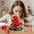 thumbnail image 6 of NAYIHOOP Red Rose Bouquet Building Sets Botanical for Adults Girls Not Compatible with Lego, 6 of 7