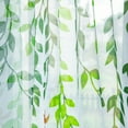 thumbnail image 6 of JunYeShi Leaves Sheer Curtain Window Voile Drape - Valance Panel Fabric for Elegant Home Decor - Perfect for Living Room and Bedroom Windows - Popular, 6 of 9