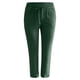 thumbnail image 2 of Pantalones elásticos con cordón para mujer: pierna recta lisa, cintura media, estilo informal/para la playa, tallas S-XXXL (tallas UK/EU/US), 2 of 5