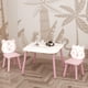 thumbnail image 2 of Mesa y silla para niños, escritorio de madera de 3 piezas para niños pequeños con respaldo animal, mesa de actividad para dibujar, aprender, sala de juegos o guardería, 2 of 4