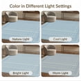 thumbnail image 7 of ODIKA 3'x5' Washable Area Rug Dusty Blue Cream Layering Gingham Stripe Felpudo Striped Boho Checkered Plaid with Bold for Hallway, Laundry Room, Non-Slip, Flatweave, Easy Care, 7 of 7