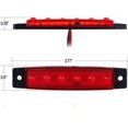 thumbnail image 5 of LINLIN 10 pcs 3.8" 6 LED Side Led Marker Trailer marker lights for trucks, Marker light amber, Rear side marker light, Truck cab marker lights, RV marker light, 5 of 9