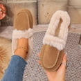 thumbnail image 5 of YLYL Womens Winter Slippers Fuzzy Fluffy Comfy Warm Slip on Moccasin Indoor Outdoor House Shoes, 5 of 9